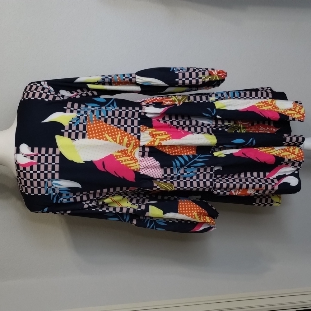 Colorful Patterned Women's Dress - Picture 4 of 6